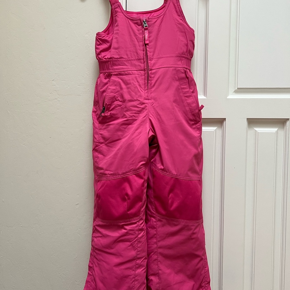 L.L. Bean Pink Overalls for Winter Adventures